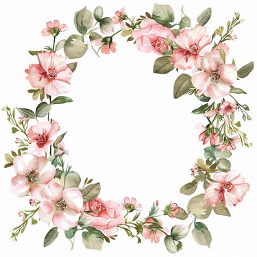 Flower Wreath Canvas